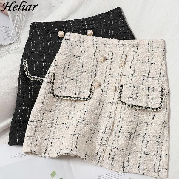 vintage pearl fringe tweed plaid mini skirt women fashion a-line black wool houndstooth faldas muje skirts
vintage pearl fringe tweed plaid mini skirt women fashion a-line black wool houndstooth faldas muje skirts