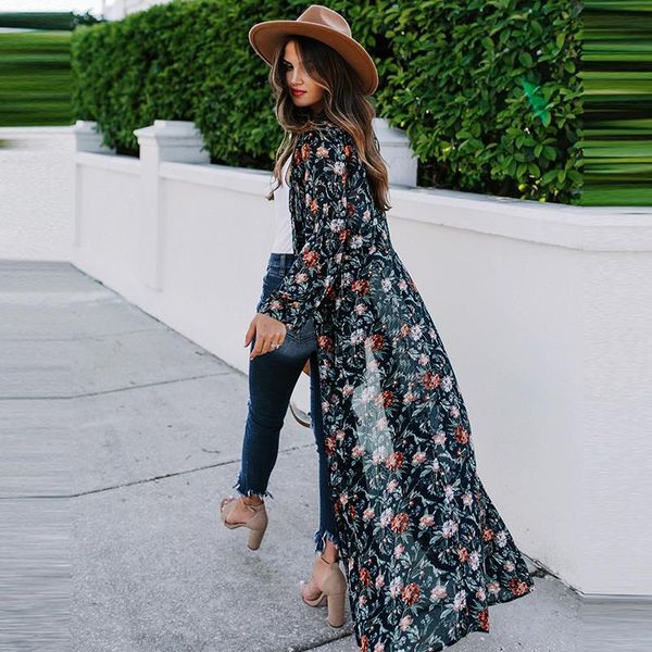 women's swimwear 2121 chiffon retro floral print beach blouse kimono plus size summer seaside vacation sunscreen cardigan, White;black
women's swimwear 2121 chiffon retro floral print beach blouse kimono plus size summer seaside vacation sunscreen cardigan, White;black