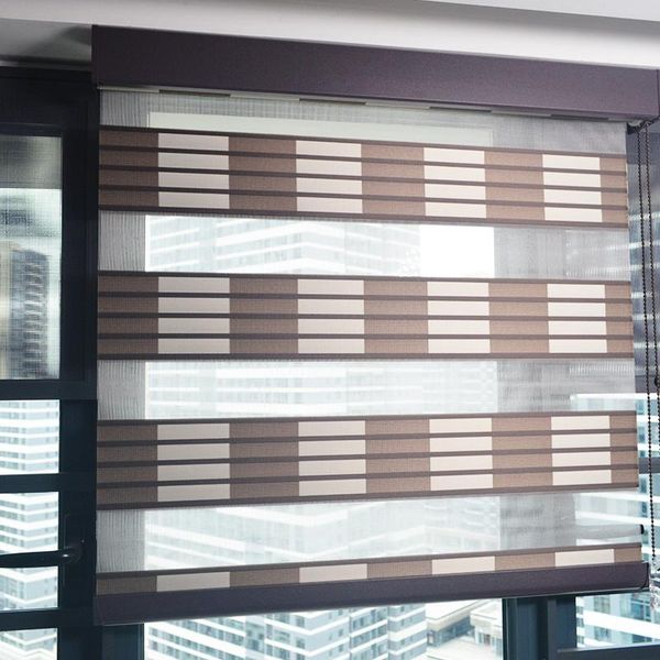 coffee brown zebra roller blinds blockout pull cord beads banded fabric shades home office els customized size
coffee brown zebra roller blinds blockout pull cord beads banded fabric shades home office els customized size
