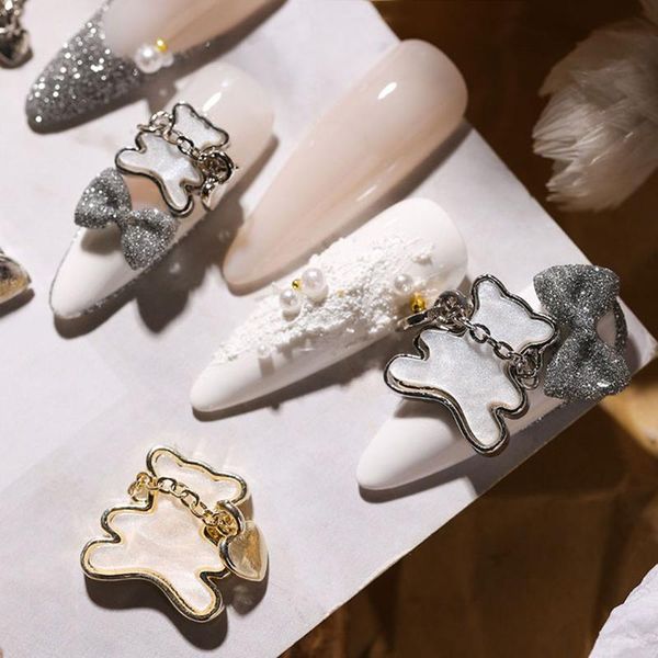 nail art decorations 1 pc luxury chain 3d bear heart dangle charms accessories jewelry pendant, Silver;gold
nail art decorations 1 pc luxury chain 3d bear heart dangle charms accessories jewelry pendant, Silver;gold