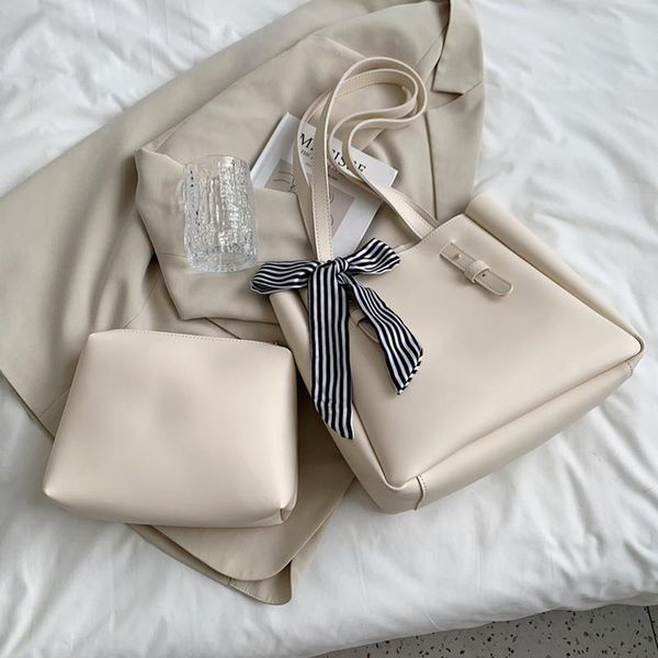 evening bags soft pu leather shoulder for women 2 piece set composite bag large bow-knot scarves shopper female big casual tote
evening bags soft pu leather shoulder for women 2 piece set composite bag large bow-knot scarves shopper female big casual tote