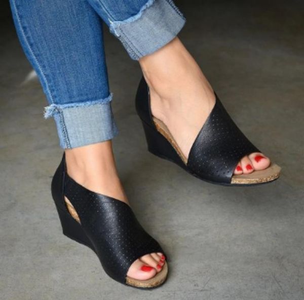 sandals summer women high heels wedges vintage light shoes woman plus size gladiator sandalias mujer sapato feminino, Black
sandals summer women high heels wedges vintage light shoes woman plus size gladiator sandalias mujer sapato feminino, Black