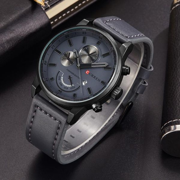 wristwatches curren quartz watch men leather mens watches fashion casual sport clock relogio masculino, Slivery;brown
wristwatches curren quartz watch men leather mens watches fashion casual sport clock relogio masculino, Slivery;brown