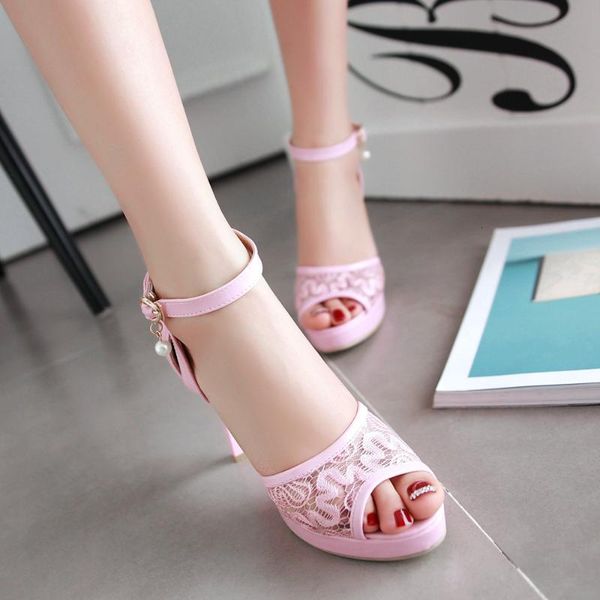 dress shoes women summer lace mesh fish mouth high heel ladys platform sandals evening wedding femal zapatos de mujer 45 aul5, Black
dress shoes women summer lace mesh fish mouth high heel ladys platform sandals evening wedding femal zapatos de mujer 45 aul5, Black