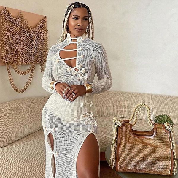 casual dresses rmsfe 2021 solid color retro style big mesh hollow out split long sleeve irregular skirt women dress, Black;gray
casual dresses rmsfe 2021 solid color retro style big mesh hollow out split long sleeve irregular skirt women dress, Black;gray