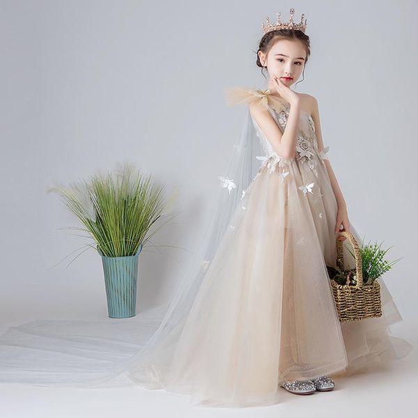 girl's dresses flower girl illusion sleeveless beading embroidery crystal one shoulder princess tulle lace luxury kids party gown h655, Red;yellow
girl's dresses flower girl illusion sleeveless beading embroidery crystal one shoulder princess tulle lace luxury kids party gown h655, Red;yellow