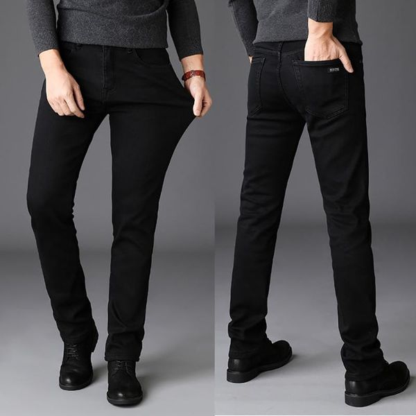 men's jeans slim fit casual man classic soft black stretch homme pants business denim trousers brand 2021 clothing, Blue
men's jeans slim fit casual man classic soft black stretch homme pants business denim trousers brand 2021 clothing, Blue