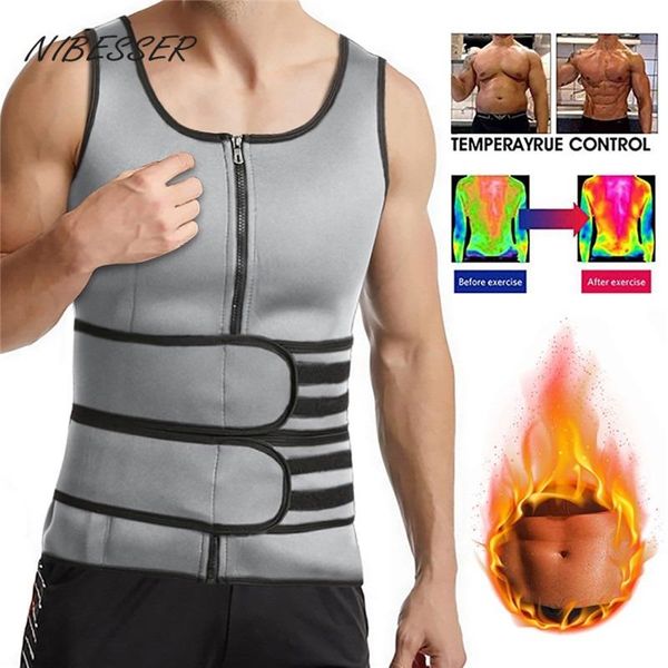 men' tank nibesser shapewear vest reinforced sweat rubber corset girdle sports waist abdomen strap adjustable workout sauna shaper, White;black
men' tank nibesser shapewear vest reinforced sweat rubber corset girdle sports waist abdomen strap adjustable workout sauna shaper, White;black