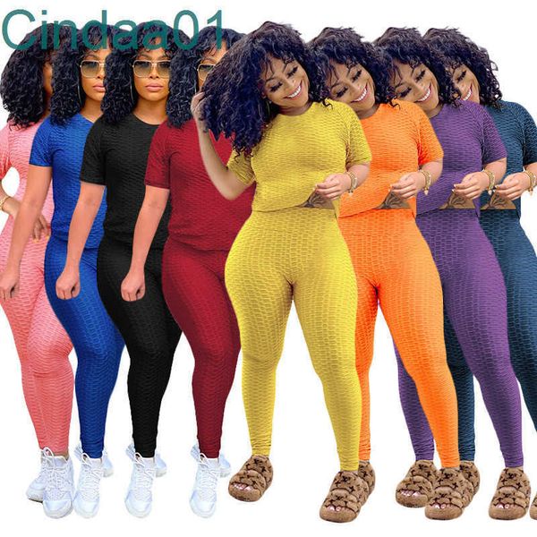 women tracksuits two pieces set designer clothes summer round neck solid colour short sleeve leggings yoga pants sports suit outfits, Gray
women tracksuits two pieces set designer clothes summer round neck solid colour short sleeve leggings yoga pants sports suit outfits, Gray