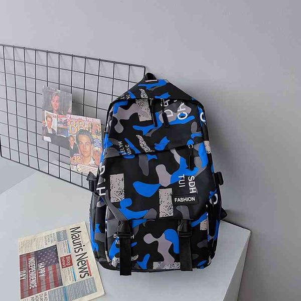 student schoolbag male 2021 korean version new high-capacity camouflage printed backpack for junior high school students
student schoolbag male 2021 korean version new high-capacity camouflage printed backpack for junior high school students