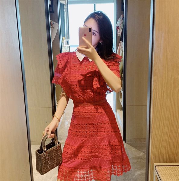pink red purple summer trend women ruffles short sleeve heart-shaped water soluble lace hollow out, Black;gray
pink red purple summer trend women ruffles short sleeve heart-shaped water soluble lace hollow out, Black;gray
