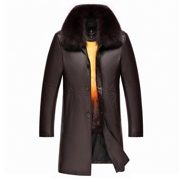 men's leather & faux luxury mid-length autumn/winter warm jacekts men coats fashion fur collar jackets for men, big sizes m-4xl, Black
men's leather & faux luxury mid-length autumn/winter warm jacekts men coats fashion fur collar jackets for men, big sizes m-4xl, Black