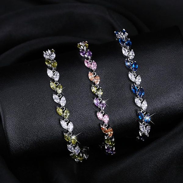 charm bracelets zircons trendy 2021 cubic zirconia jewelry silver color leaf cz crystal female bangles for women, Golden;silver
charm bracelets zircons trendy 2021 cubic zirconia jewelry silver color leaf cz crystal female bangles for women, Golden;silver