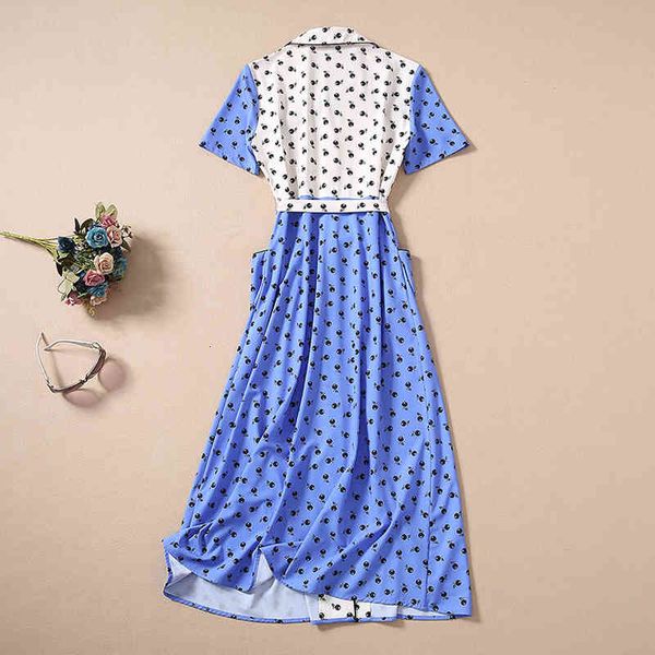 dress seqinyy high street 2021 summer fashion design feminine short sleeve beautiful fruit midi blue light printing, Black;gray
dress seqinyy high street 2021 summer fashion design feminine short sleeve beautiful fruit midi blue light printing, Black;gray
