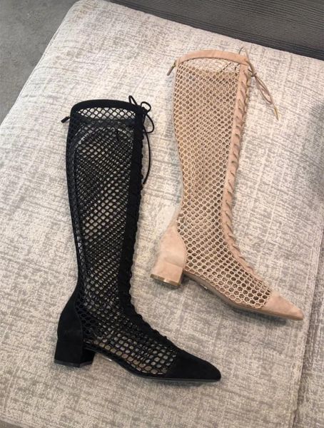 slippers grid hollow women's knee-length summer square head with thick heel and zipper strap long cool boots women 1 5uly, Black
slippers grid hollow women's knee-length summer square head with thick heel and zipper strap long cool boots women 1 5uly, Black