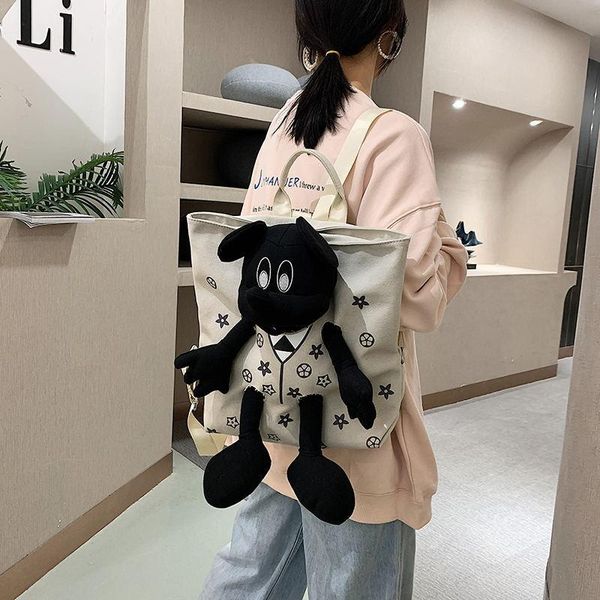 backpack doll bag female 2021 large capacity fashion canvas backpacks hand bill of lading shoulder
backpack doll bag female 2021 large capacity fashion canvas backpacks hand bill of lading shoulder