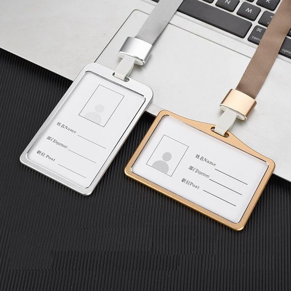 card holders 1pcs aluminum alloy work name business id badge lanyard holder metal bags case, Brown;gray
card holders 1pcs aluminum alloy work name business id badge lanyard holder metal bags case, Brown;gray