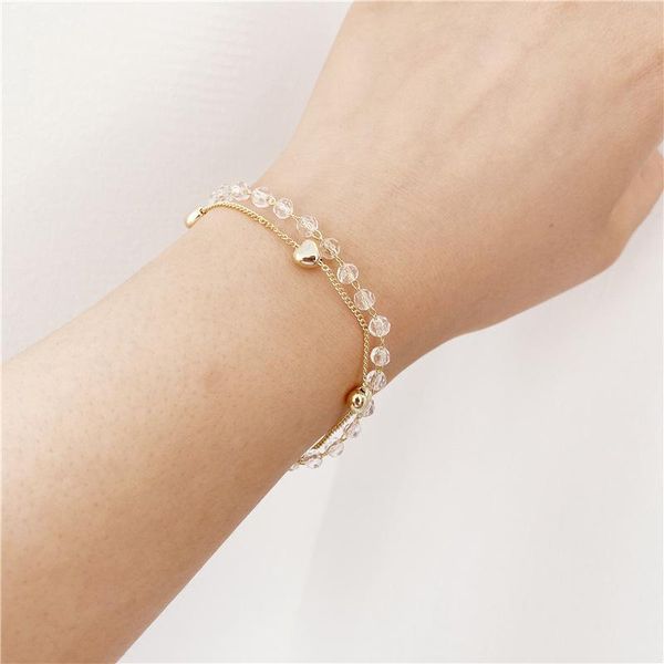 romantic crystal double-layer fine chain bracelet sweet style bracelet bohemian romantic jewelry birthday gift party accessories, Black
romantic crystal double-layer fine chain bracelet sweet style bracelet bohemian romantic jewelry birthday gift party accessories, Black