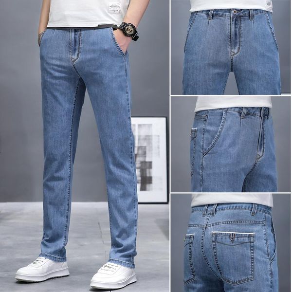 men's jeans 2021 summer loose stretch gray fashion casual pants straight-leg denim male light blue brand
men's jeans 2021 summer loose stretch gray fashion casual pants straight-leg denim male light blue brand