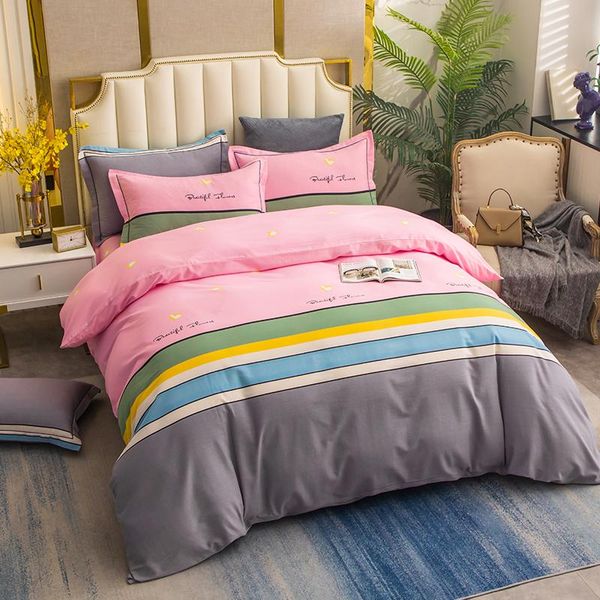 bedding sets colorful stripe cotton king duvet cover luxury bedclothes bed sheet pillowcases quilt x17a
bedding sets colorful stripe cotton king duvet cover luxury bedclothes bed sheet pillowcases quilt x17a