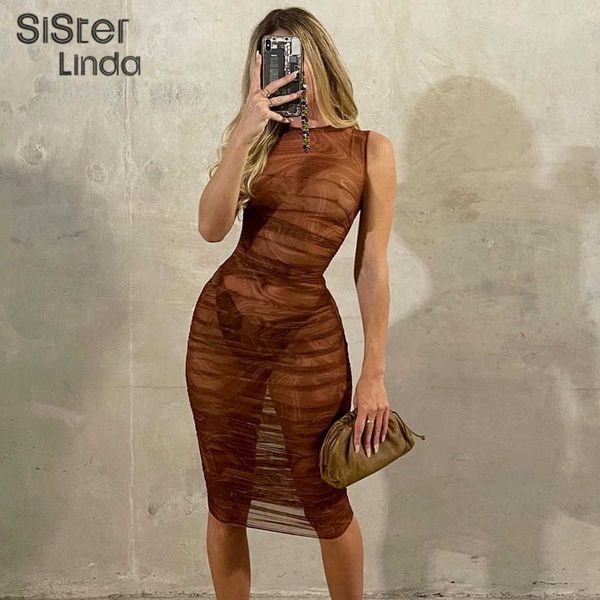 summer mesh see through women dress sleeveless o neck skinny ruched casual beach vacation party clubwear y2k dress outfits y1006, Black;gray
summer mesh see through women dress sleeveless o neck skinny ruched casual beach vacation party clubwear y2k dress outfits y1006, Black;gray