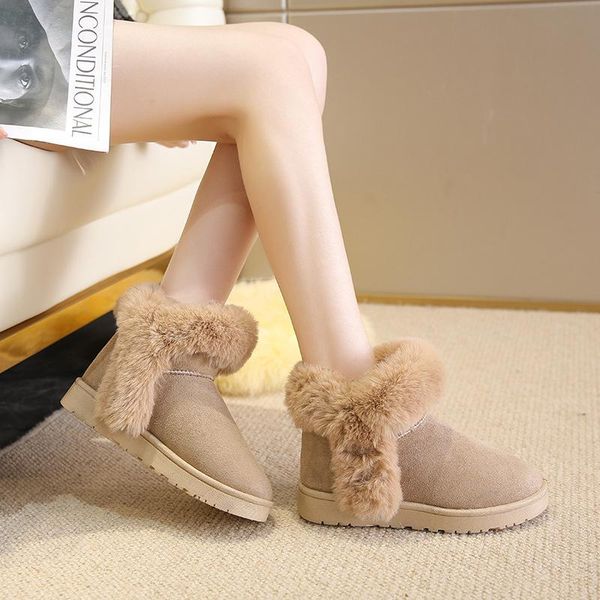 boots style snow women plus velvet padded short-tube cotton winter one-step mid-tube women's shoes, Black
boots style snow women plus velvet padded short-tube cotton winter one-step mid-tube women's shoes, Black
