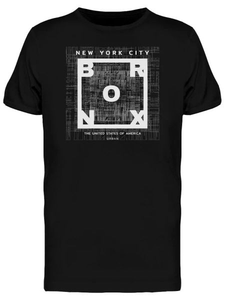 Bronx Square Corner Graphic Men's Tee -Image by Shutterstock, White;black
Bronx Square Corner Graphic Men's Tee -Image by Shutterstock, White;black