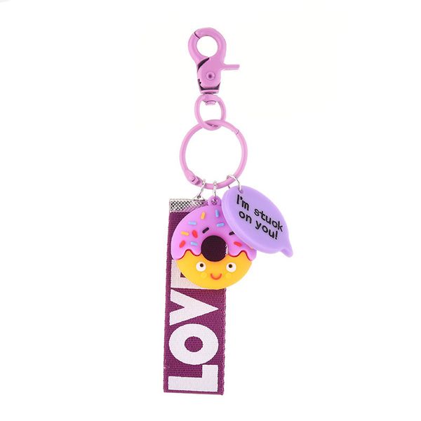 2021 fashion keychain imitation cream cake pvc soft gum doughnut baking paint key chain letter love hand rope pendant, Silver
2021 fashion keychain imitation cream cake pvc soft gum doughnut baking paint key chain letter love hand rope pendant, Silver
