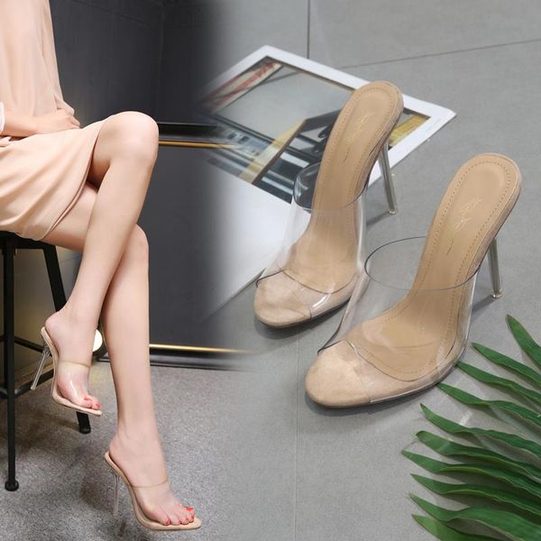 fashion women pvc slides slippers high heels slip on transparent jelly shoes party wedding pumps beige mules peep toe, Black
fashion women pvc slides slippers high heels slip on transparent jelly shoes party wedding pumps beige mules peep toe, Black