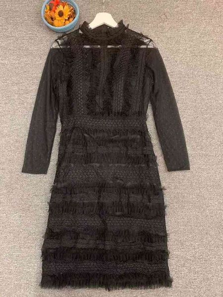 dresses lace autumn runway women polka dot mesh ruffle flowers deco slim fitted party bodycon sheath, Black;gray
dresses lace autumn runway women polka dot mesh ruffle flowers deco slim fitted party bodycon sheath, Black;gray