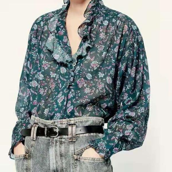women's blouses & shirts cotton women lotus floral printed blouse ruffles asymmetry collar long sleeve casual soft 2022 summer shirt, White
women's blouses & shirts cotton women lotus floral printed blouse ruffles asymmetry collar long sleeve casual soft 2022 summer shirt, White