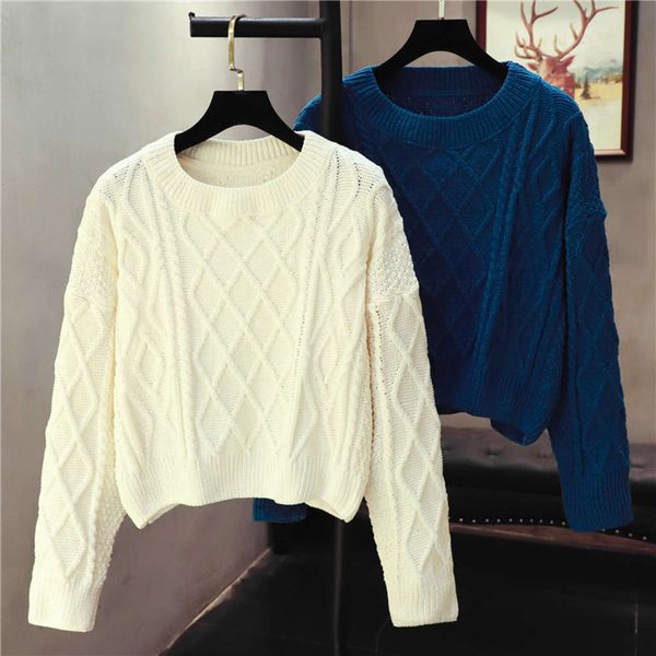 women's sweaters sweatersautumn winter wear loose and lazy style pullover chenille women's short twist sweater y68k, White;black
women's sweaters sweatersautumn winter wear loose and lazy style pullover chenille women's short twist sweater y68k, White;black