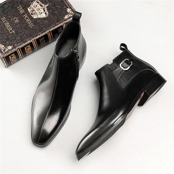 dress shoes novo feito à mão do plutônio masculino primavera e outono botas curtas moda estilo britânico martin masculinas chelsea 5nxx, Black
dress shoes novo feito à mão do plutônio masculino primavera e outono botas curtas moda estilo britânico martin masculinas chelsea 5nxx, Black