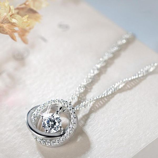 pendant necklaces fashion silver color for women shiny zircon round geometric jewelry lady engagement accessories joyas
pendant necklaces fashion silver color for women shiny zircon round geometric jewelry lady engagement accessories joyas