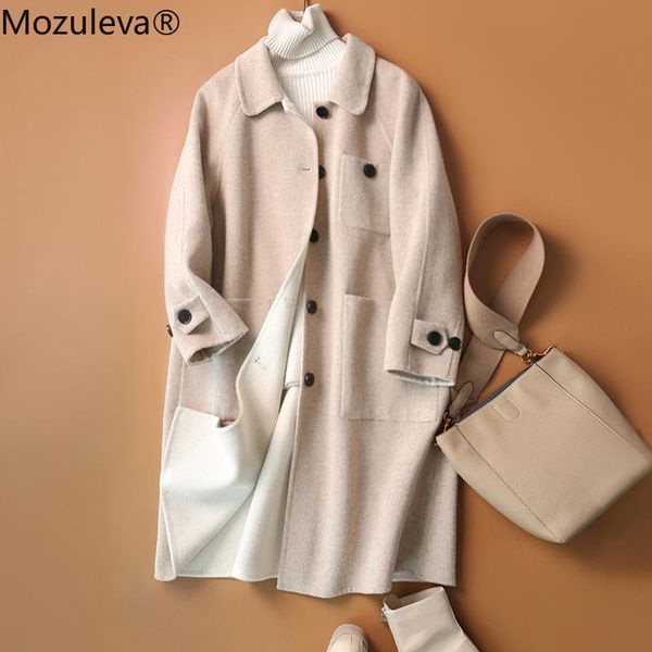 women's wool & blends mozuleva 2021 handmade double-sided fur coat mid-length autumn/winter, Black
women's wool & blends mozuleva 2021 handmade double-sided fur coat mid-length autumn/winter, Black