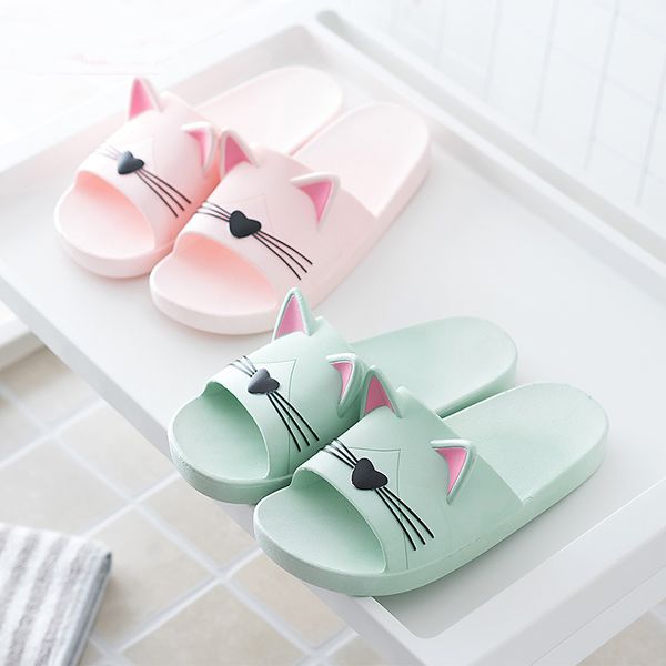 2021 summer women slippers cute cartoon cat ladies indoor bathroom animal slipper couples slides designer flip flops soft shoes, Black
2021 summer women slippers cute cartoon cat ladies indoor bathroom animal slipper couples slides designer flip flops soft shoes, Black