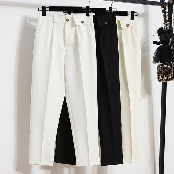 women's pants & capris women chic fashion office wear straight vintage high waist zipper ladies trousers plus size korean 2021 mujer, Black;white
women's pants & capris women chic fashion office wear straight vintage high waist zipper ladies trousers plus size korean 2021 mujer, Black;white