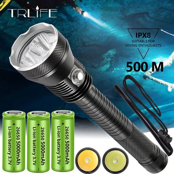 powerful waterproof led scuba diving xhp70.2 yellow/white light underwater tactical dive torch 15000mah 26650 battery flashlights torches
powerful waterproof led scuba diving xhp70.2 yellow/white light underwater tactical dive torch 15000mah 26650 battery flashlights torches
