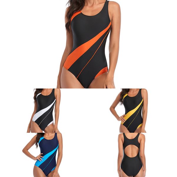 color swimsuit comfortable competitive women's fashion matching sports triangle one piece swimsuit2021, White;black
color swimsuit comfortable competitive women's fashion matching sports triangle one piece swimsuit2021, White;black