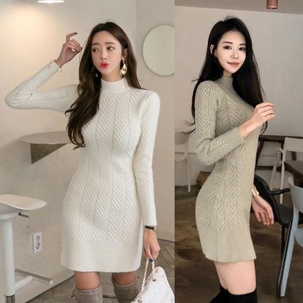autumn and winter slim long-sleeved dress hedging women's tight-fitting high-necked hip t013 casual dresses, Black;gray
autumn and winter slim long-sleeved dress hedging women's tight-fitting high-necked hip t013 casual dresses, Black;gray