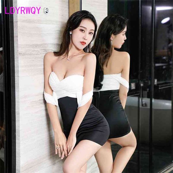 night club women's style stitching, multi wearing technician shows thin, buttock temperament dress 210603, Black;gray
night club women's style stitching, multi wearing technician shows thin, buttock temperament dress 210603, Black;gray