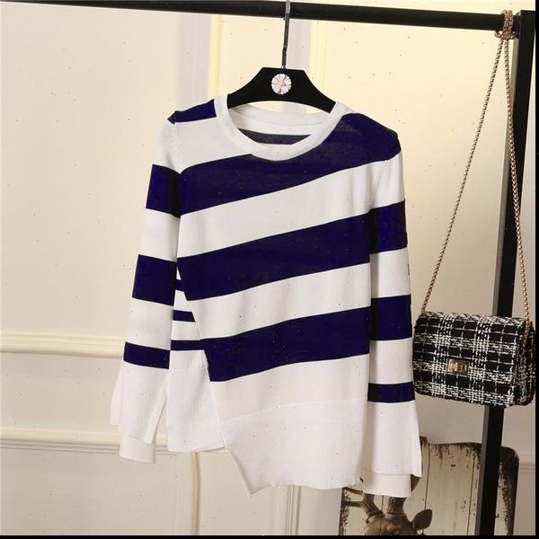 irregular hem split sleeve striped womens sweaters o neck pullover knitted autumn and winter casual all match, White;black
irregular hem split sleeve striped womens sweaters o neck pullover knitted autumn and winter casual all match, White;black