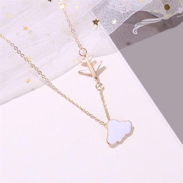 pendant necklaces fashion white cloud necklace for women short airplane clavicle chain simple cute cartoon 2021 jewelry, Silver
pendant necklaces fashion white cloud necklace for women short airplane clavicle chain simple cute cartoon 2021 jewelry, Silver