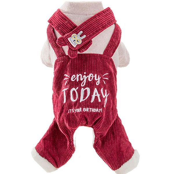 dog apparel four-legged clothing for small autumn and winter red color pet jumpsuits thick clothes cotton padded
dog apparel four-legged clothing for small autumn and winter red color pet jumpsuits thick clothes cotton padded