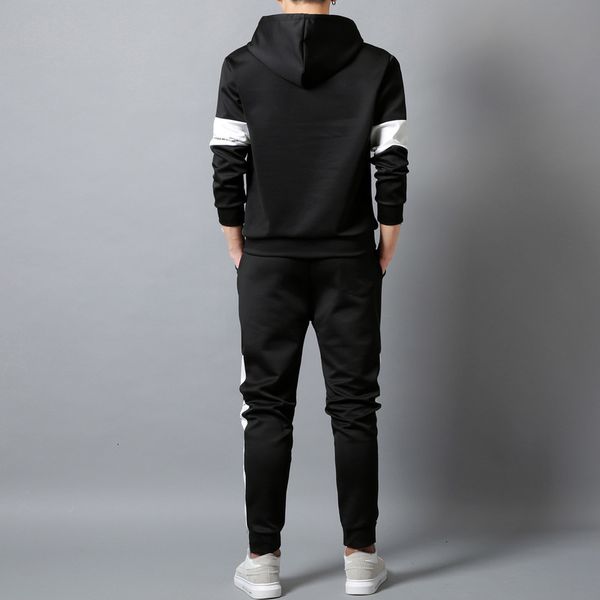 tracksuits and men's spring autumn youth korean sports suit casual hooded sleeve two piece set, Gray
tracksuits and men's spring autumn youth korean sports suit casual hooded sleeve two piece set, Gray