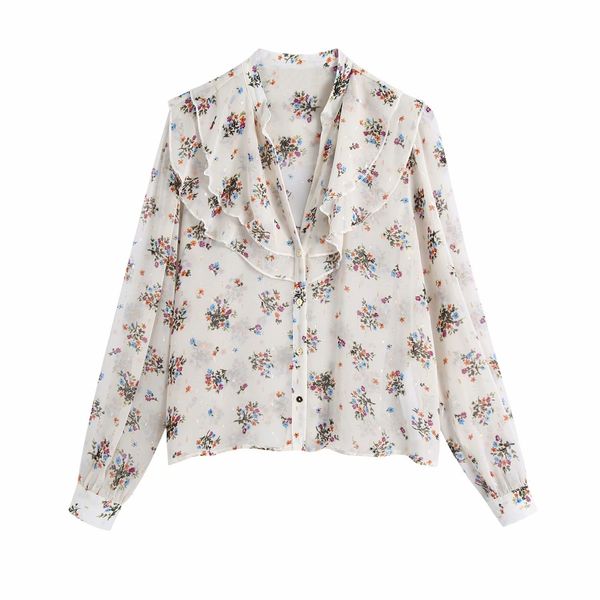 spring women floral printed button shirt long sleeves v-neck chic lady fashion casual clothes 210517, White
spring women floral printed button shirt long sleeves v-neck chic lady fashion casual clothes 210517, White