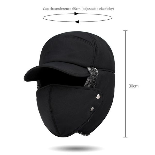 outdoor cycling cold-proof ear warm cap thickened warmer winter hat balaclava sport running hiking hats, Black;white
outdoor cycling cold-proof ear warm cap thickened warmer winter hat balaclava sport running hiking hats, Black;white