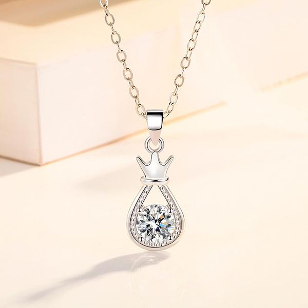 pendant necklaces kofsac romantic crown water drop silver color necklace jewelry for women zircon white blue girl valentine's day gift 
pendant necklaces kofsac romantic crown water drop silver color necklace jewelry for women zircon white blue girl valentine's day gift
