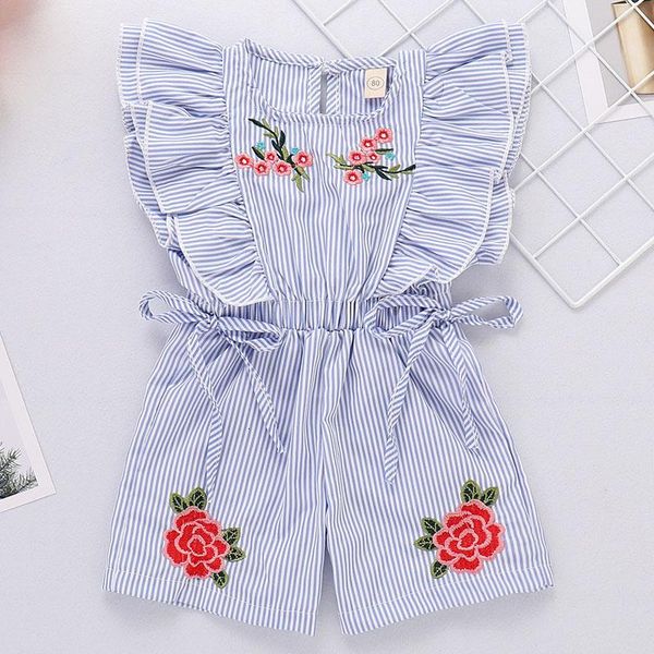 jumpsuits children's wear 2021 summer european and american girls embroidery blue striped rose jumpsuit baby lace clothes romper
jumpsuits children's wear 2021 summer european and american girls embroidery blue striped rose jumpsuit baby lace clothes romper