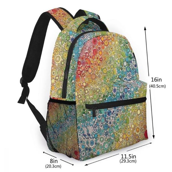 backpack whereisart colorful rainbow printing with zipper youth schoolbags shoulder bag coloring for girls teenagers
backpack whereisart colorful rainbow printing with zipper youth schoolbags shoulder bag coloring for girls teenagers
